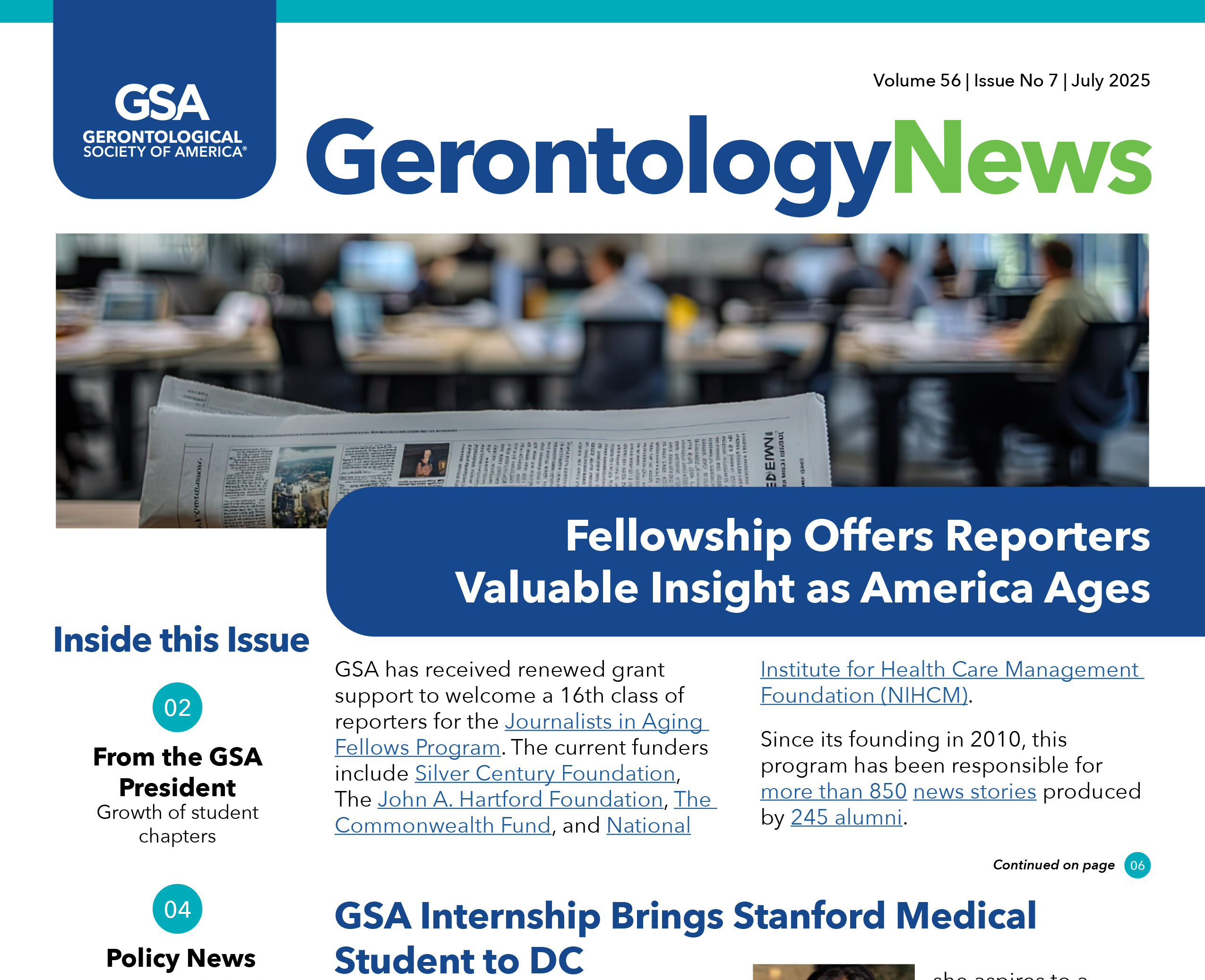 Gerontology News